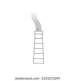 diseño de símbolo vectorial de icono de chimenea