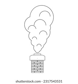 chimney icon vector illustration symbol design