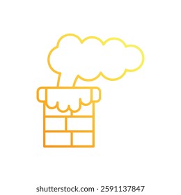 Chimney icon vector stock illustration