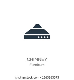 Chimney icon vector. Trendy flat chimney icon from furniture collection isolated on white background. Vector illustration can be used for web and mobile graphic design, logo, eps10