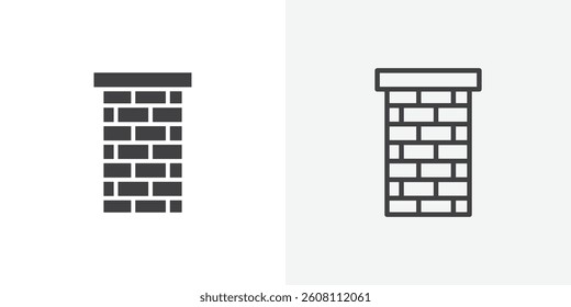Chimney icons design. vector icons for ui designs