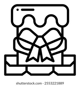 Kaminliniensymbol, Vektorgrafik und Illustration