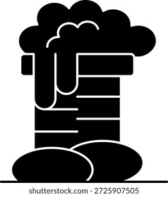 Schornstein Linie Vektor Icon Design