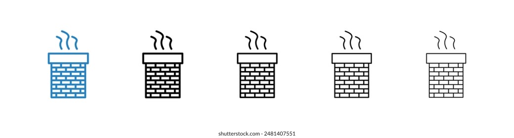 Juego de Vectores de chimenea.