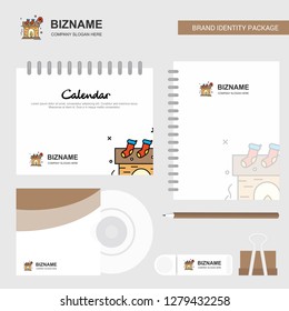 Chimney  Logo, Calendar Template, CD Cover, Diary and USB Brand Stationary Package Design Vector Template