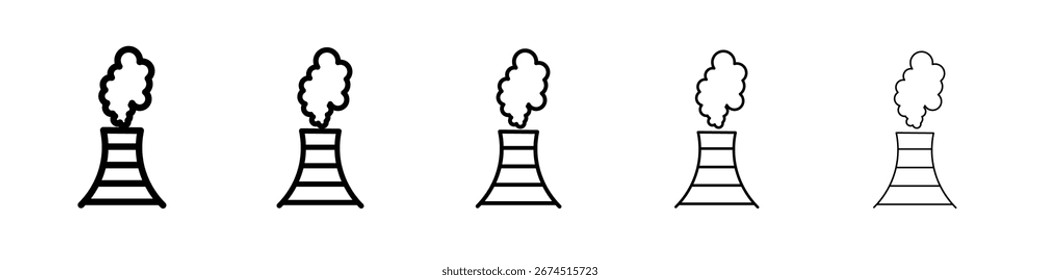 Chimney fuma ícone design, logo, app, UI. Ilustração vetorial, EPS