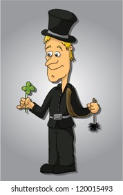 Chimney sweep cartoon (vector)