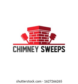 Chimney Sweeps Logo Design Vector