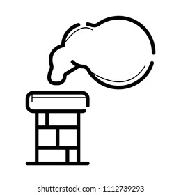 chimney symbol icon