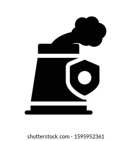 chimney vector glyph flat icon 