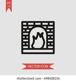 Chimney vector icon, illustration symbol