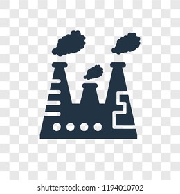 Chimney vector icon isolated on transparent background, Chimney transparency logo concept