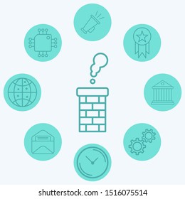 Chimney vector icon sign symbol