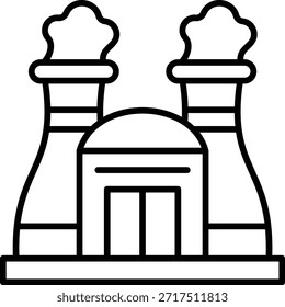 Ícone do vetor Chimneys. Pode ser usado para impressão, aplicativos móveis e da Web.