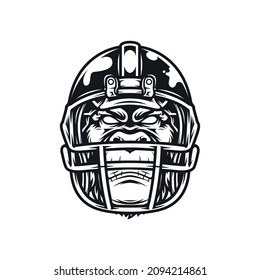 Chimp Head Mascot Logo Design