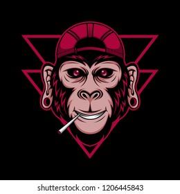 chimpanzee cool amazing design for your company or brand