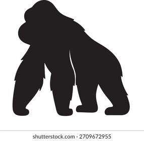  Icono de chimpancé – Ilustración vectorial