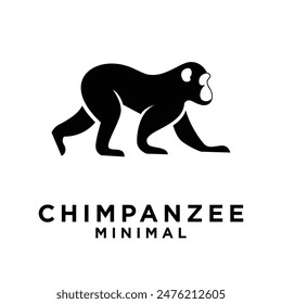 Chimpanzee Logo icon design illustration template