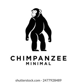 Chimpanzee Logo icon design illustration template