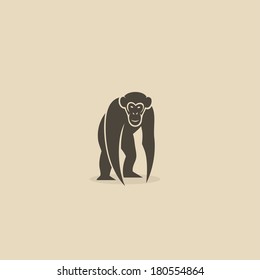 Chimpanzee - vector illustration