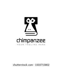 the chimp's unique logo, for the conservation book