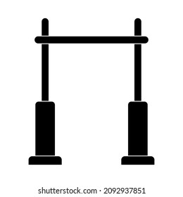 chin up bar icon, chin up bar vector sign symbol