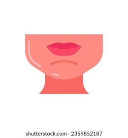 Chin icon in vector. Illustration