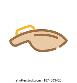 chin rest color icon vector. chin rest sign. isolated symbol illustration