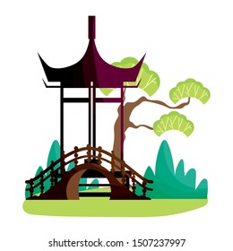 China arch vector design vector illustration
