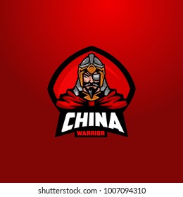 China army ancient dynasty mascot logo