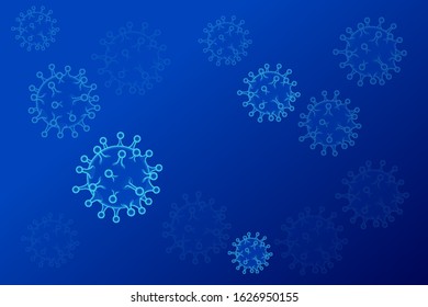 China battles Coronavirus outbreak. Coronavirus 2019-nC0V Outbreak, Travel Alert concept. The virus attacks the respiratory tract, pandemic medical health risk