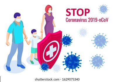 China battles Coronavirus outbreak. Coronavirus 2019-nC0V Outbreak, Travel Alert concept. The virus attacks the respiratory tract, pandemic medical health risk