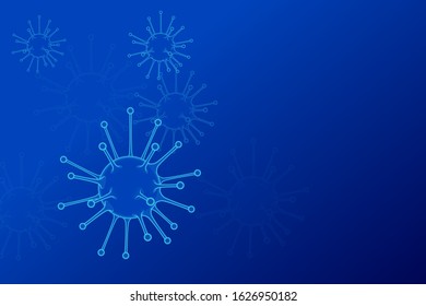 China battles Coronavirus outbreak. Coronavirus Outbreak, Travel Alert concept. The virus attacks the respiratory tract, pandemic medical health risk