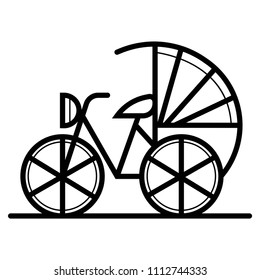china bicycle icon