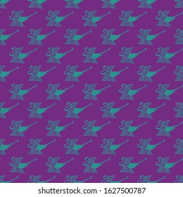 China bird mascot Vector abstract seamless pattern. Vintage art deco texture , Ideal for greeting card or backdrop template design