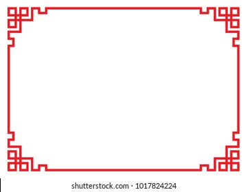 china border frame vector