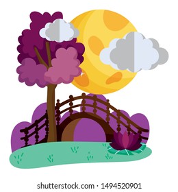 China bridge vector design vector illustration