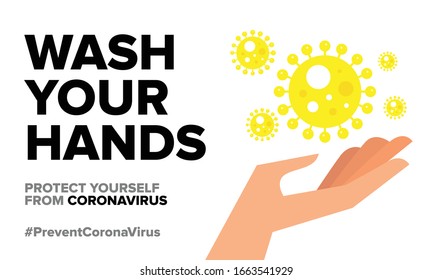 China Coronavirus quarantine concept. CoVID-19 Virus icon illustration. Coronavirus text box template. Vector illustration of a hands with coronavirus