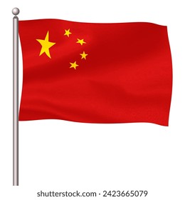 China Country Flag Pole Icon