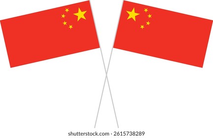 China Country Map Vector Design, Flag Design Image