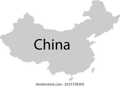 China Country Map Vector Design, Flag Design Image