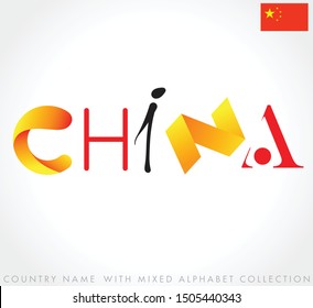 China Country Name Mixed Alphabets 260nw 1505440343 