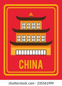 china design, vector illustration