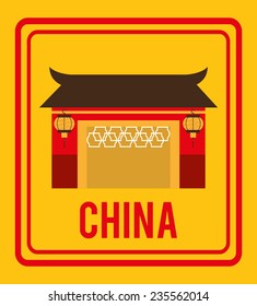 china design, vector illustration