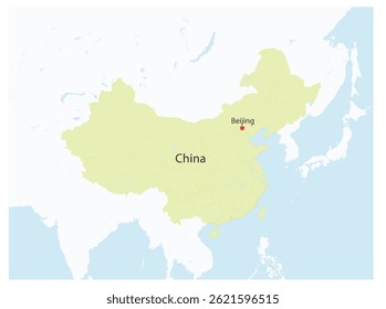  China with the designation of the capital Beijing