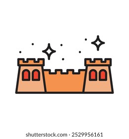 China Doodle Illustration - Great Wall