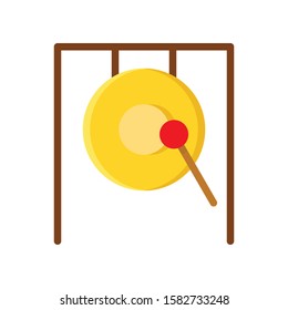 china drum or drumstick vector in flat design