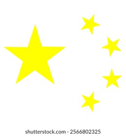 China element flag national material design