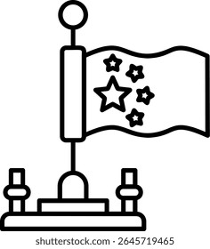 China Filled Style Icon Design