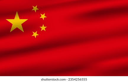 china flag 3d banner illustration background